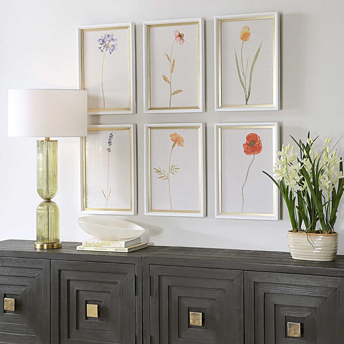 Wild Flourish Framed Prints Set of 6