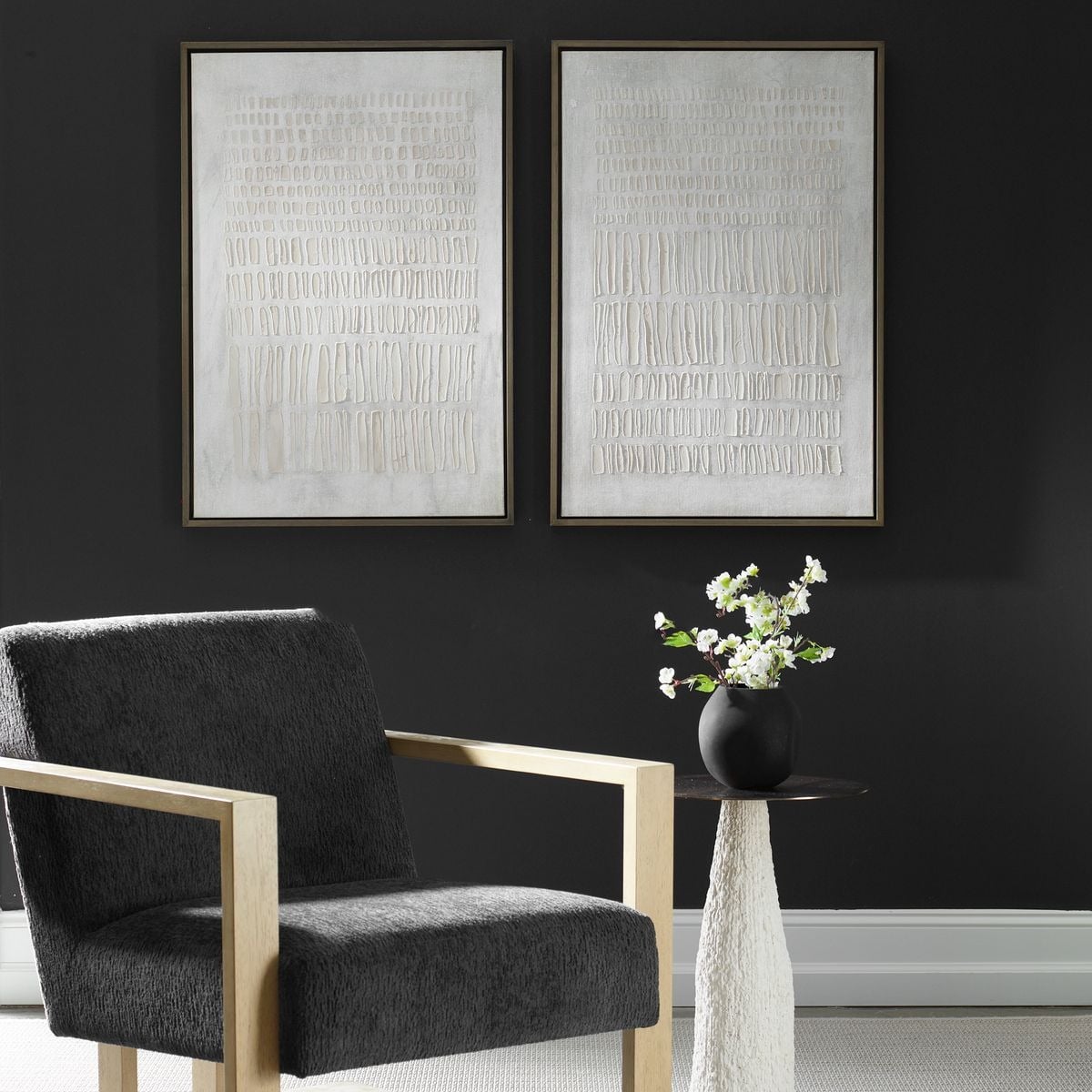 Social Theory Framed Canvases Set of 2