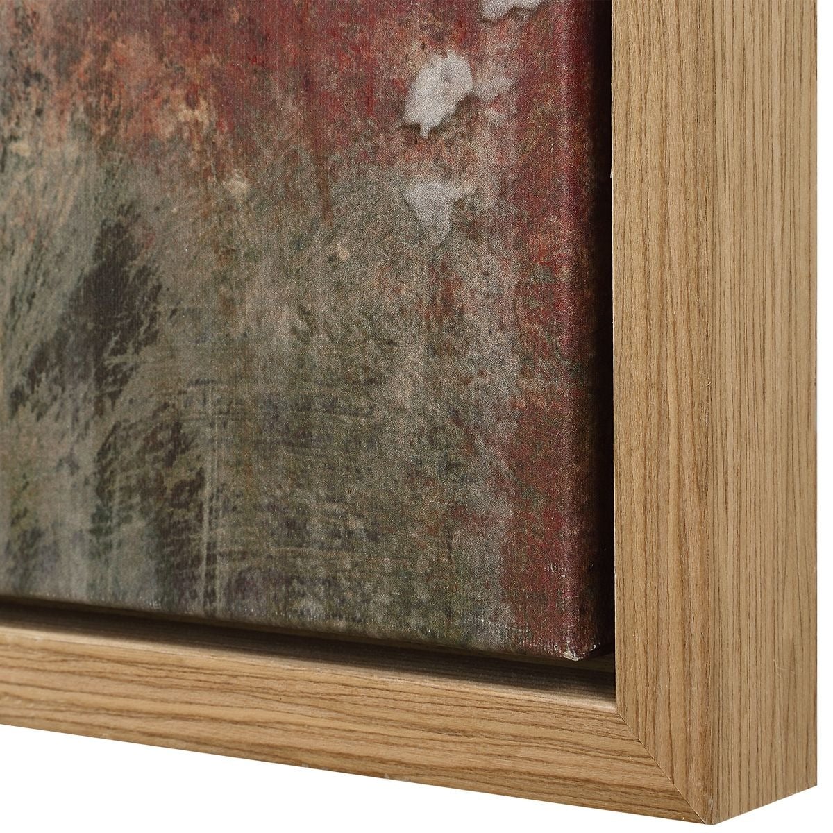 Molten Patina Framed Canvases, Set of 2