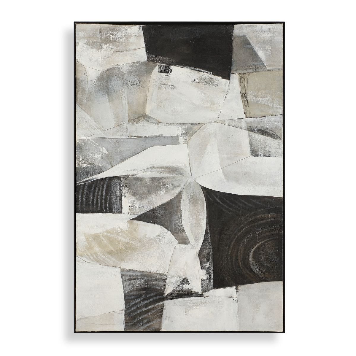 Folding Time Framed Abstract Art