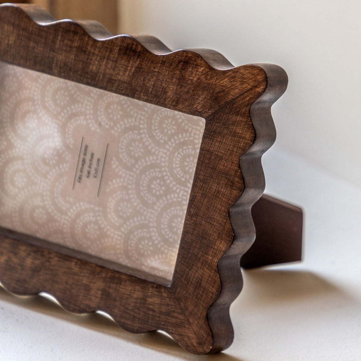 Avila Wooden Scallop Photo Frame 6x4"