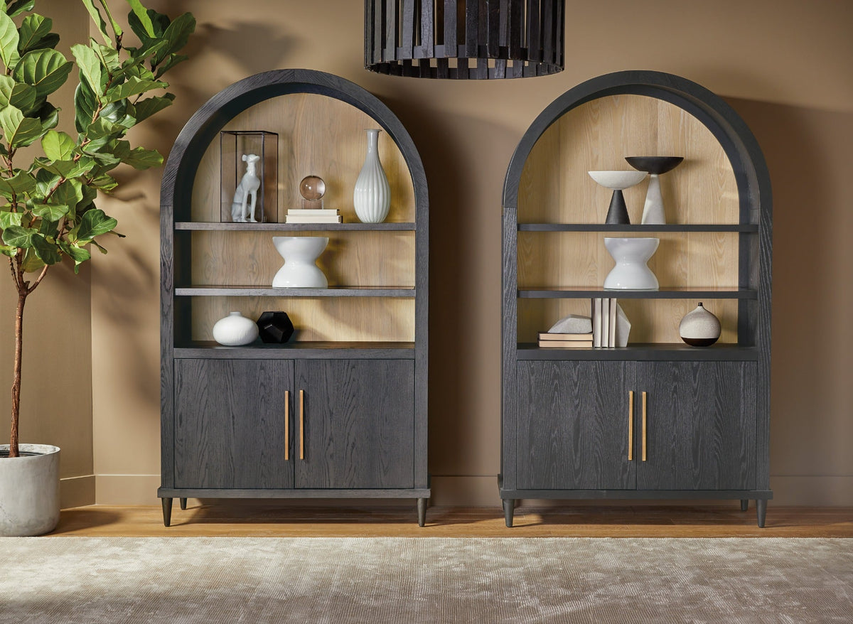 Timeless Curved Display Cabinet