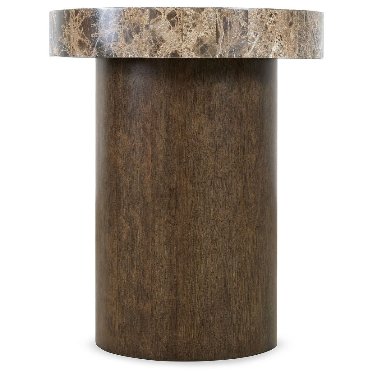 Fusion Round Dark Stone Side Table