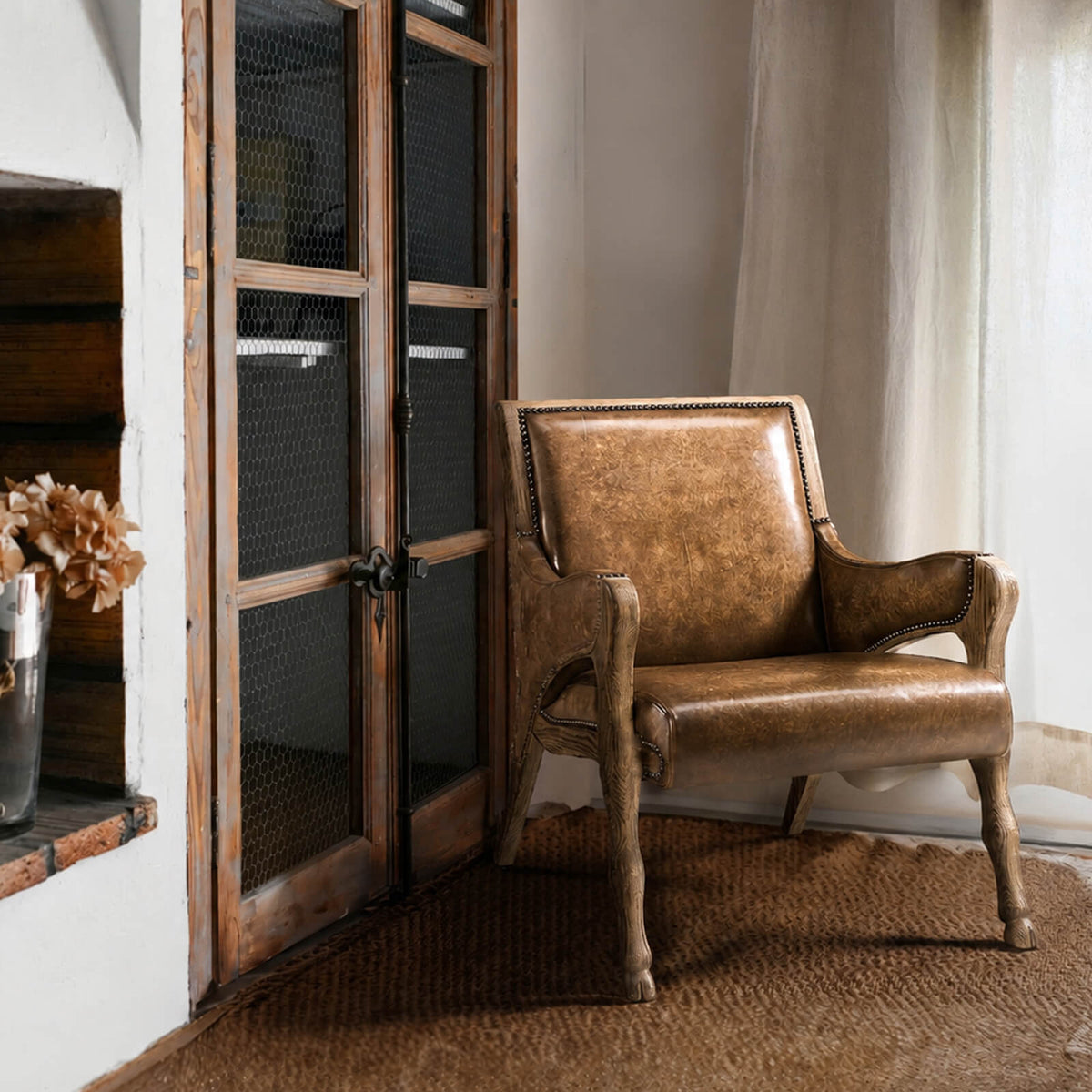 Echo Canyon Leather Occasional Chair