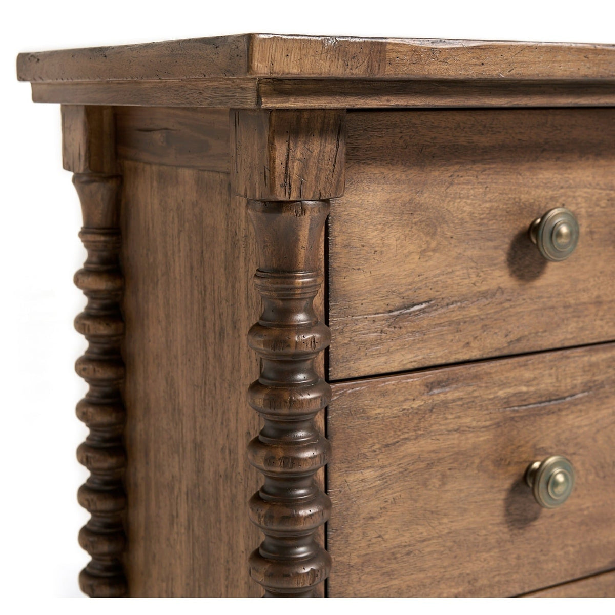 Tamarisk 3 Drawer Narrow Bedside Table