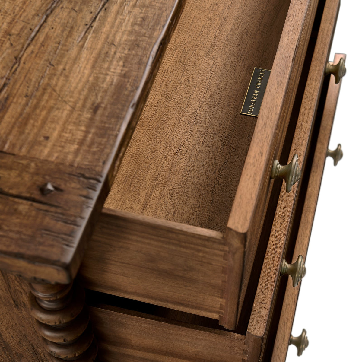 Tamarisk 3 Drawer Bedside Table
