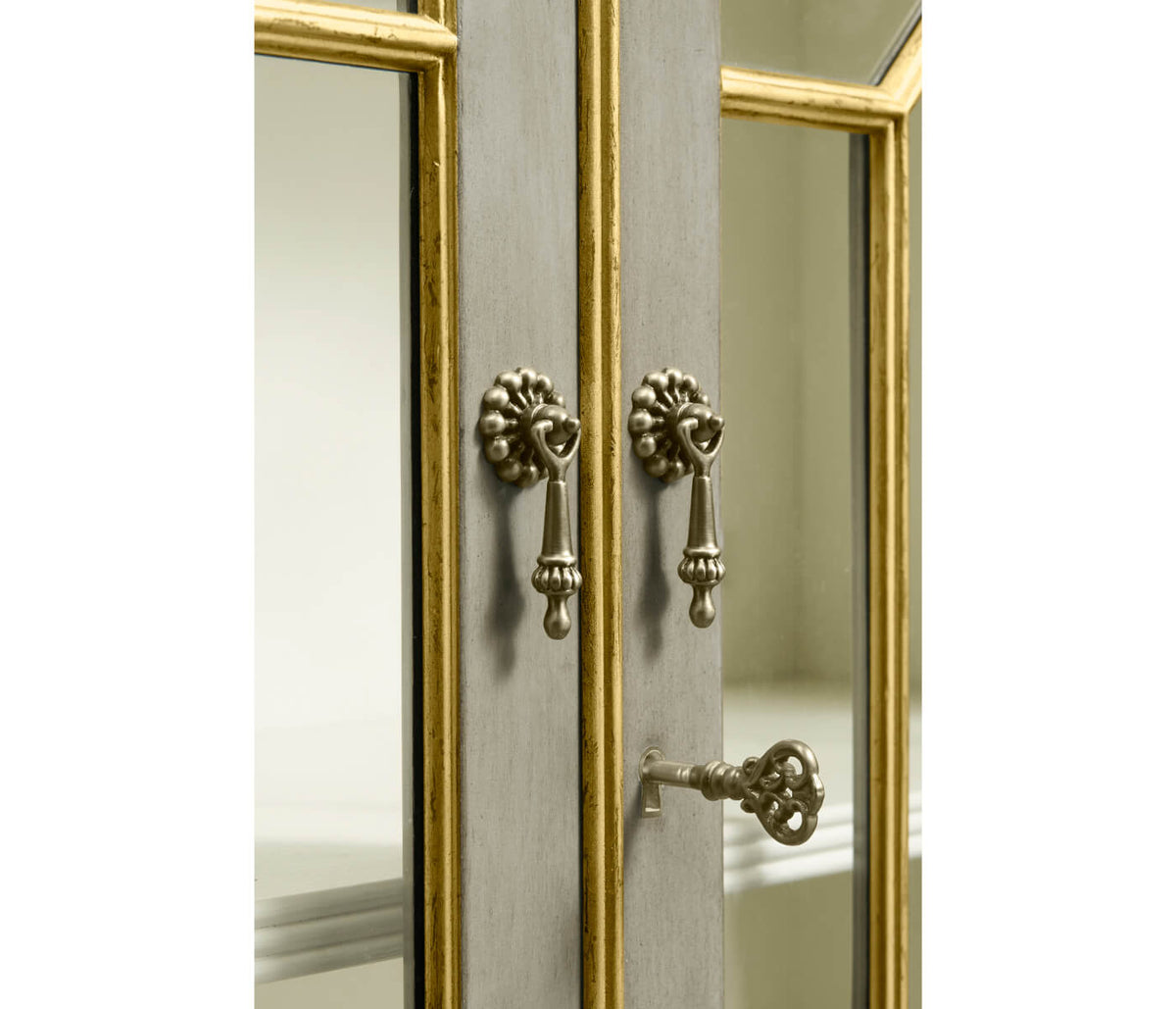 Georgian Grey & Gilded Secretary
