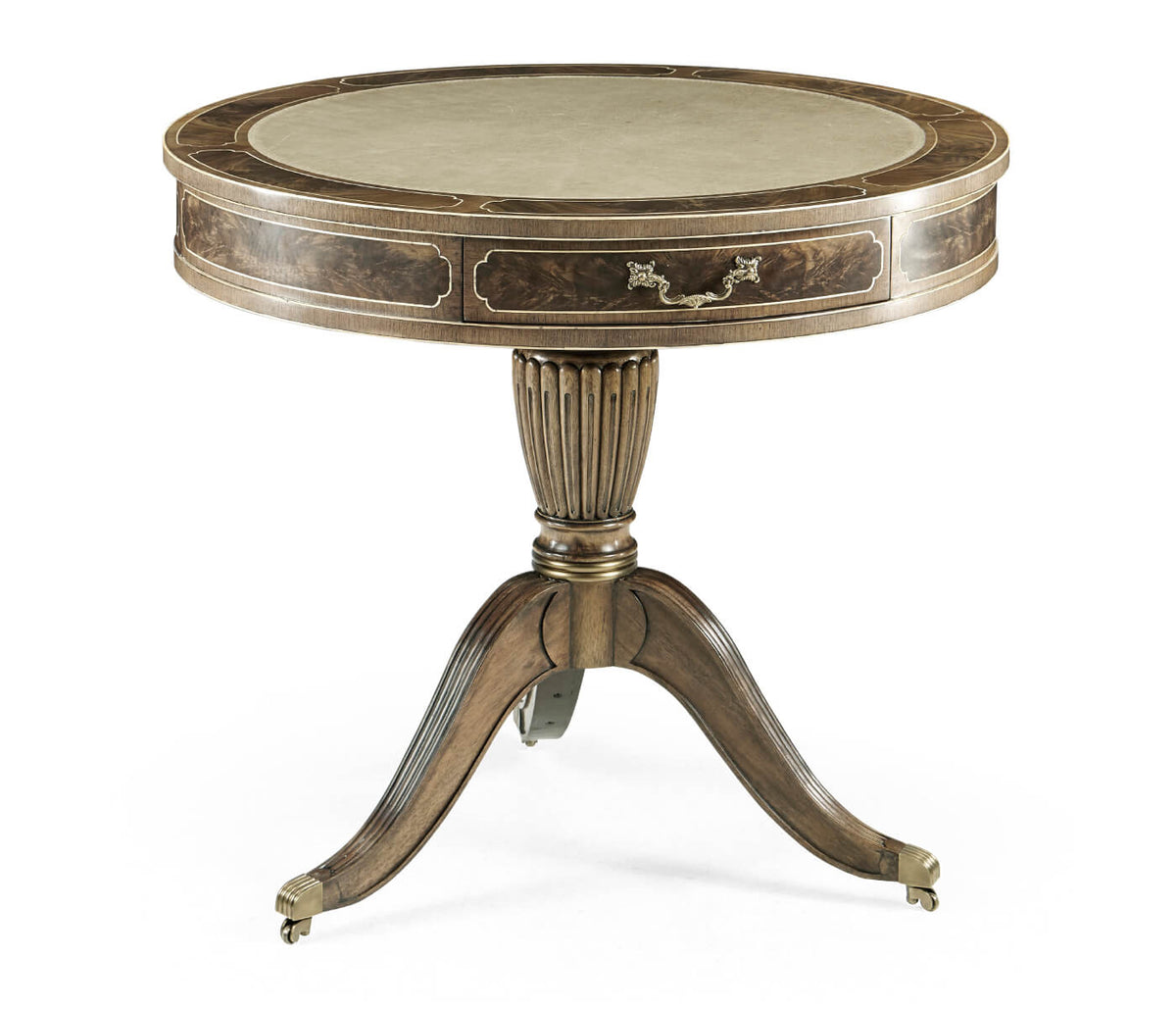 Drum Table Georgian - Bleached