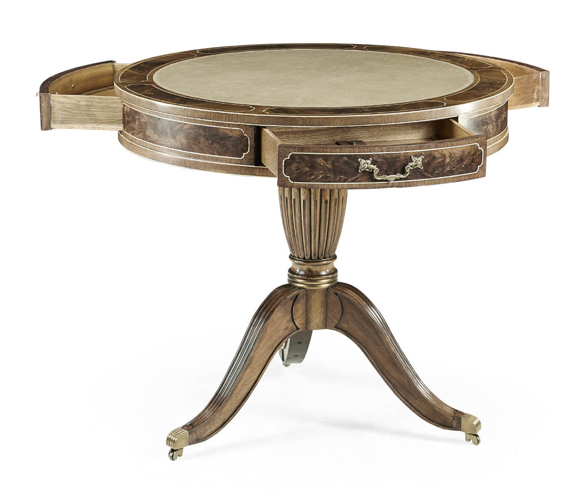 Drum Table Georgian - Bleached