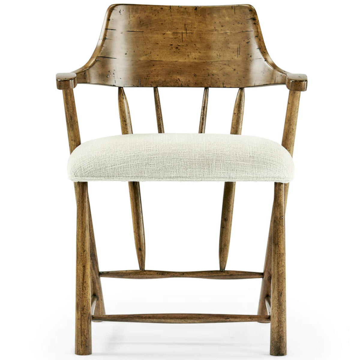 Casual Medium Driftwood Captains Chair