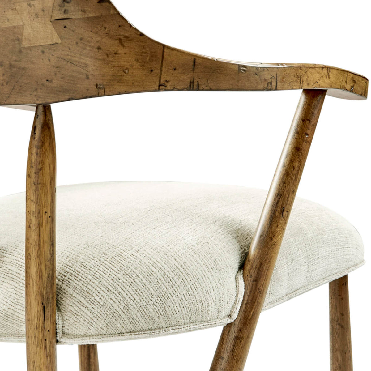 Casual Medium Driftwood Captains Chair