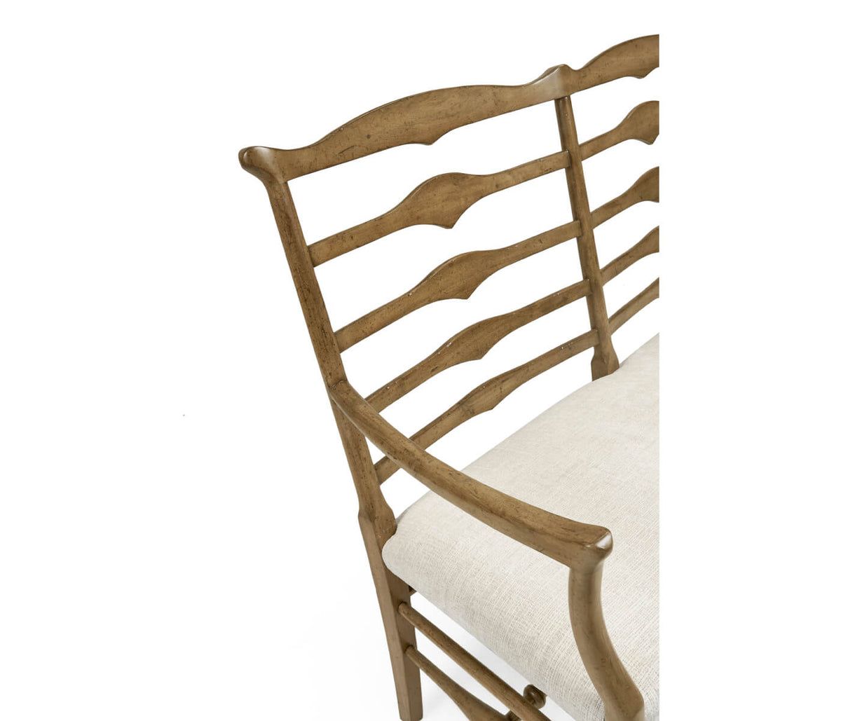 Medium Driftwood Double Bench Ladder Back - Shambala