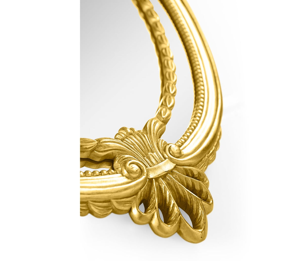 Neo-Classical Oval Mirror in Gold
