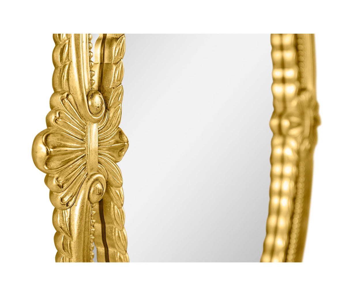 Neo-Classical Oval Mirror in Gold