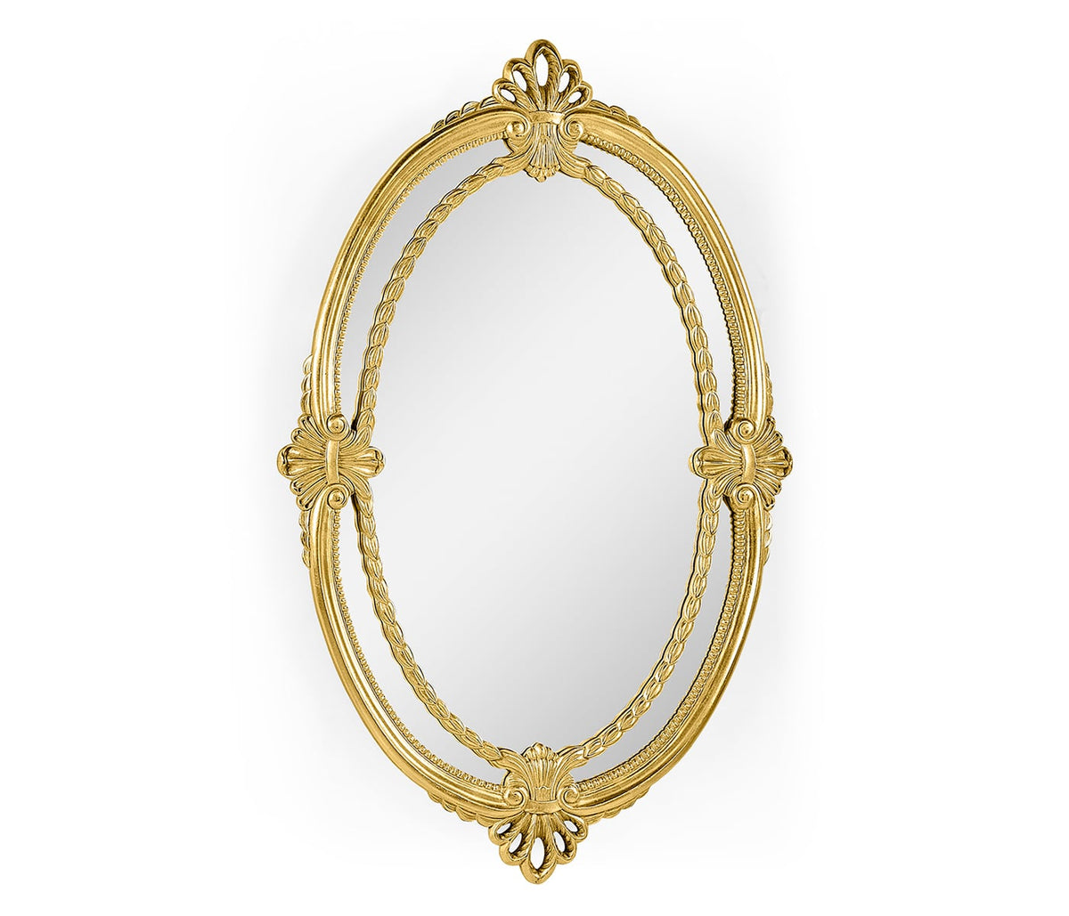 Neo-Classical Oval Mirror in Gold