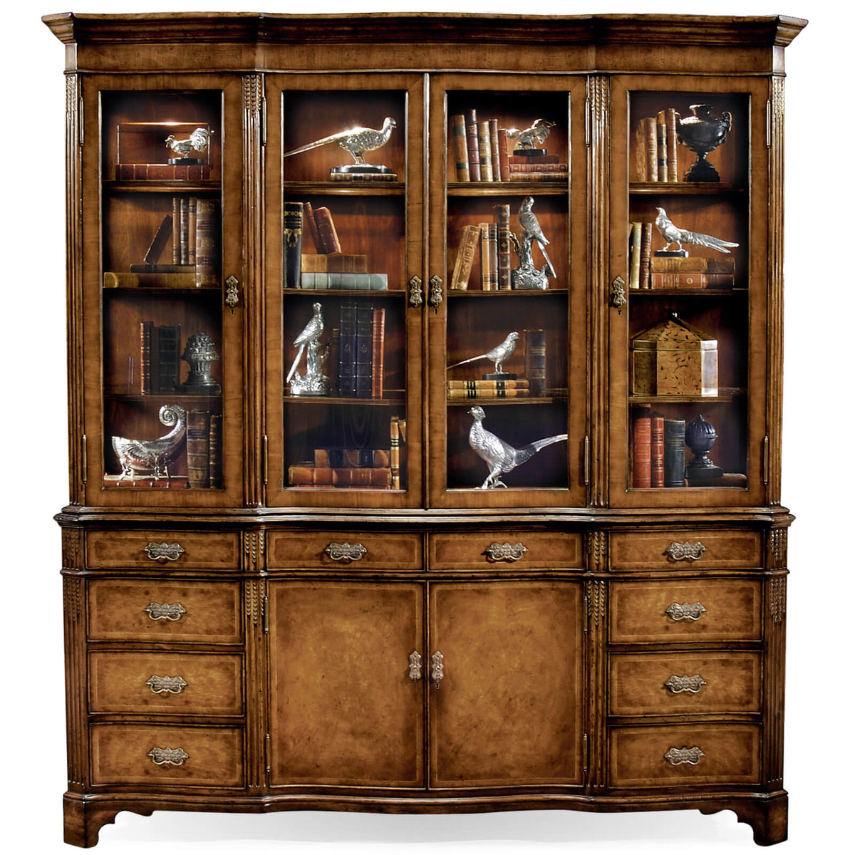 Architrave China Display Cabinet in Walnut