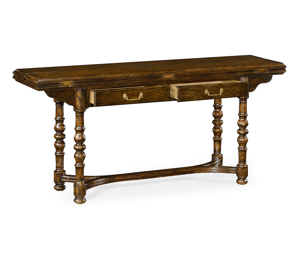 Forest Tudor Hunt Table in Dark Oak