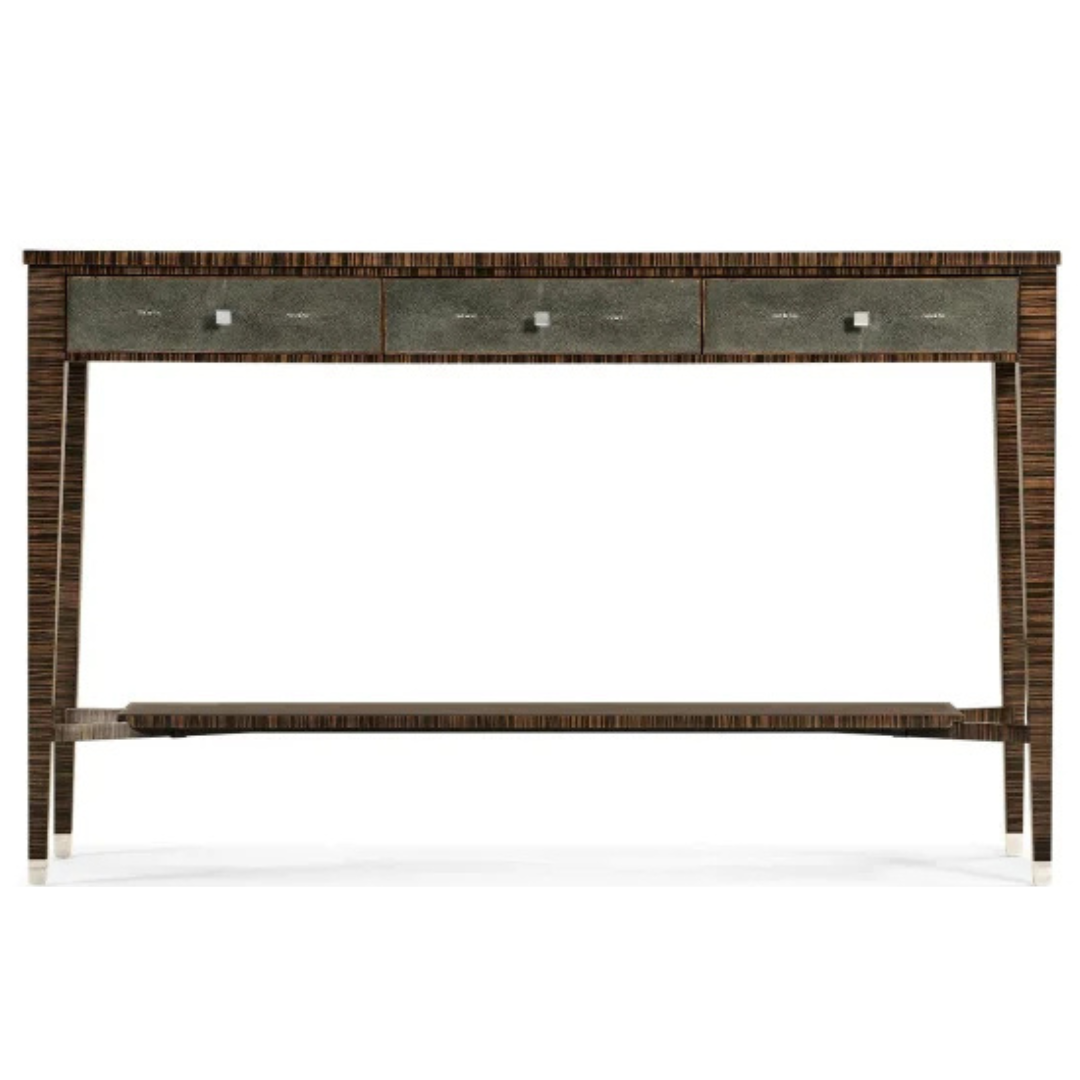 Shagreen Console Table with Drawers