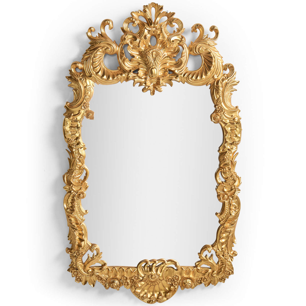 Finely Carved and Gilded Rococo Style Mirror