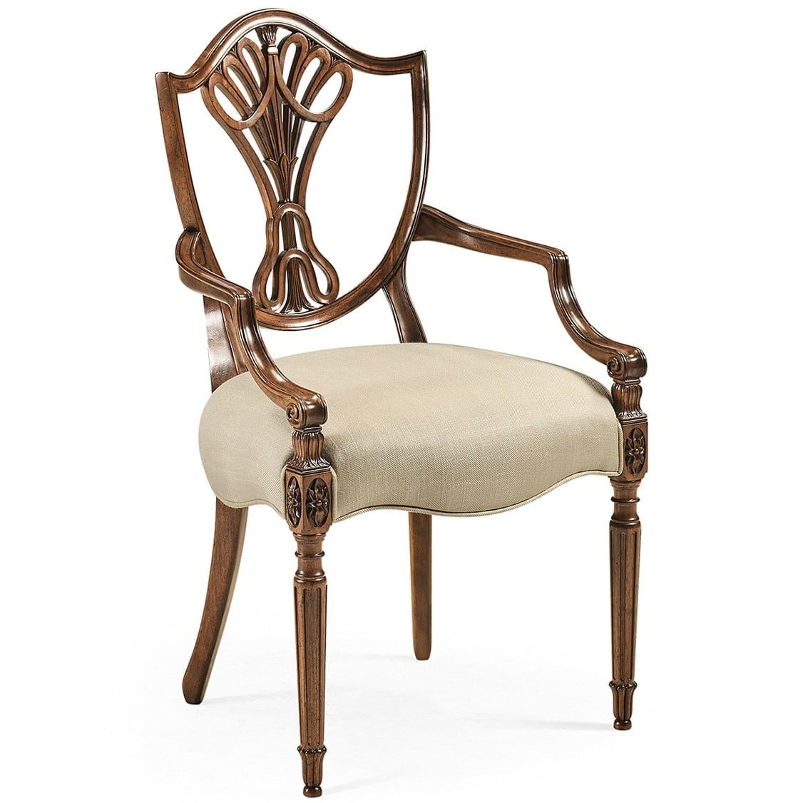 Buckingham Shield Back Arm Chair