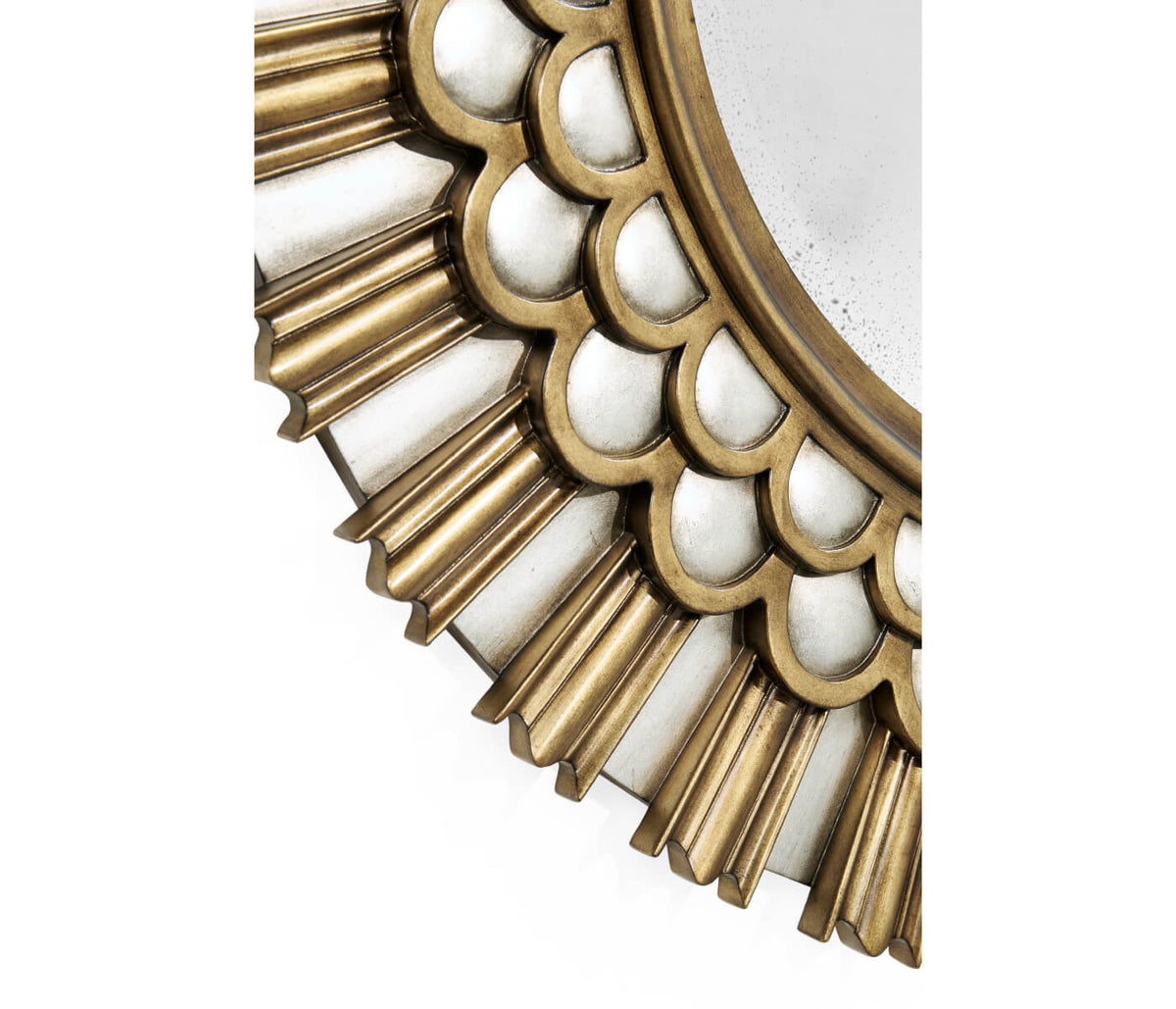 Berkley Burst Gilded Round Wall Mirror