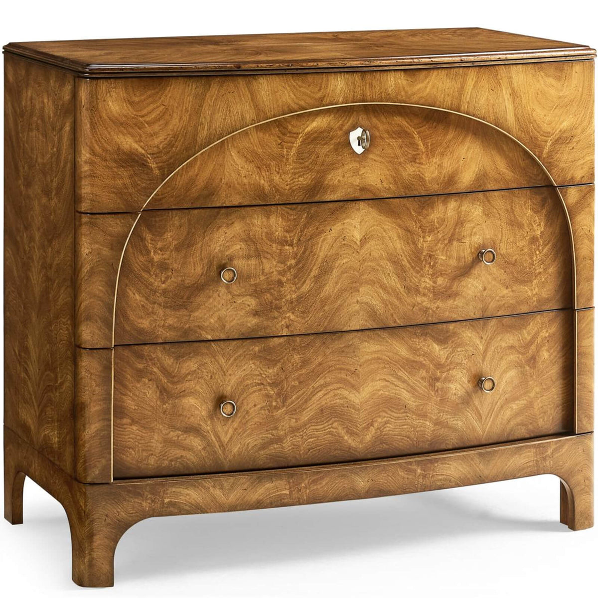 Orsman Three Drawer Bedside Table