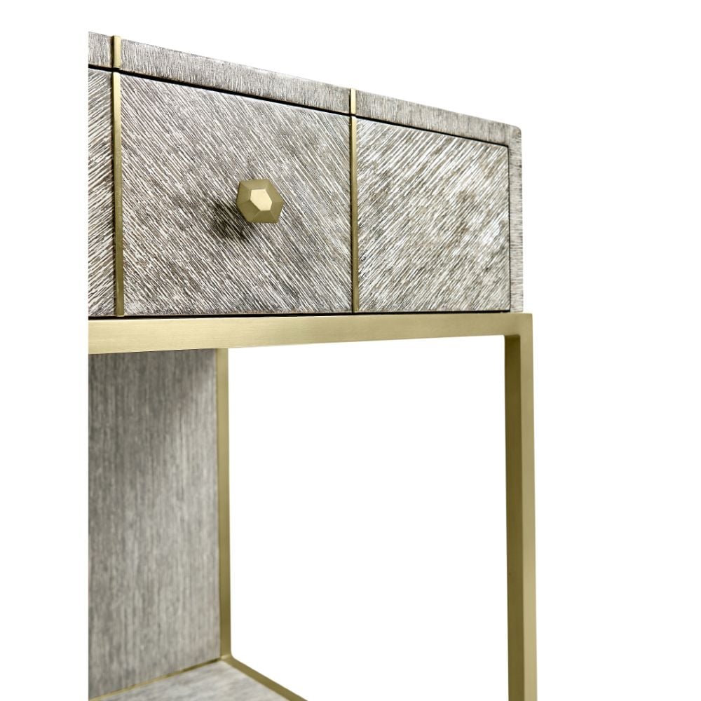 Bedside Table Transitional - Light French Oak