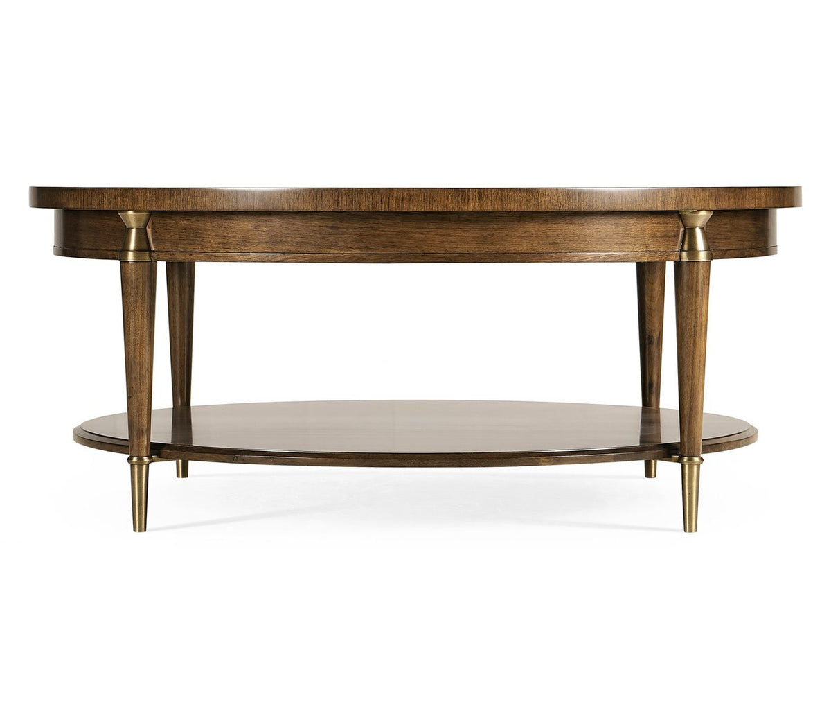 Garonne Round Walnut Coffee Table
