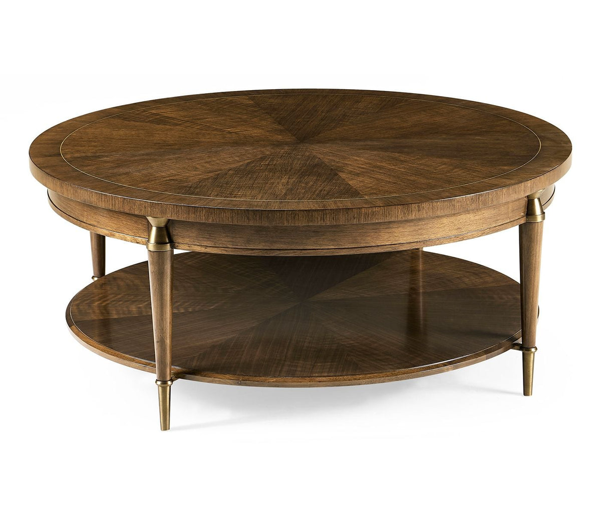 Garonne Round Walnut Coffee Table