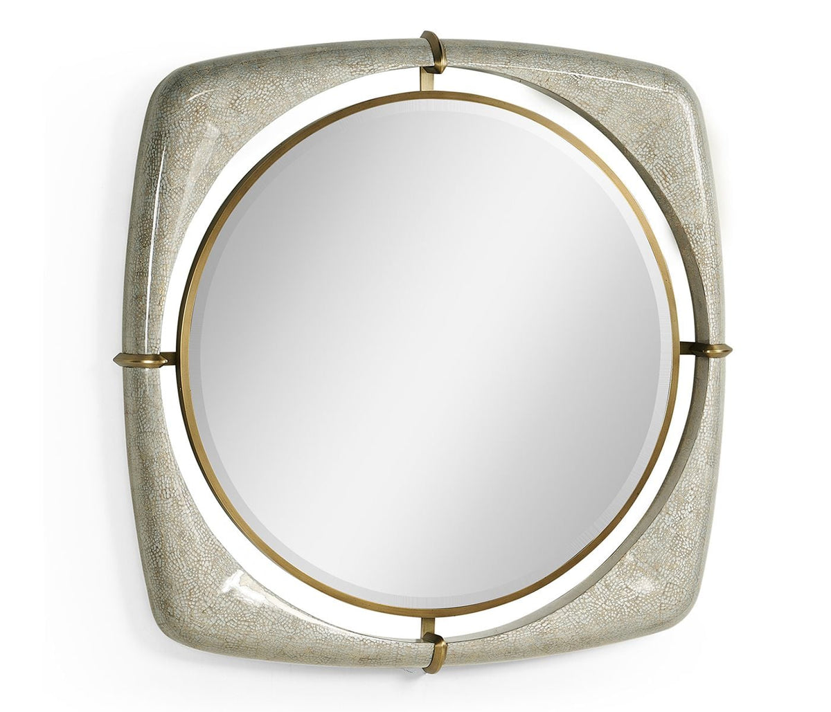 Garonne Eggshell Framed Mirror - Small