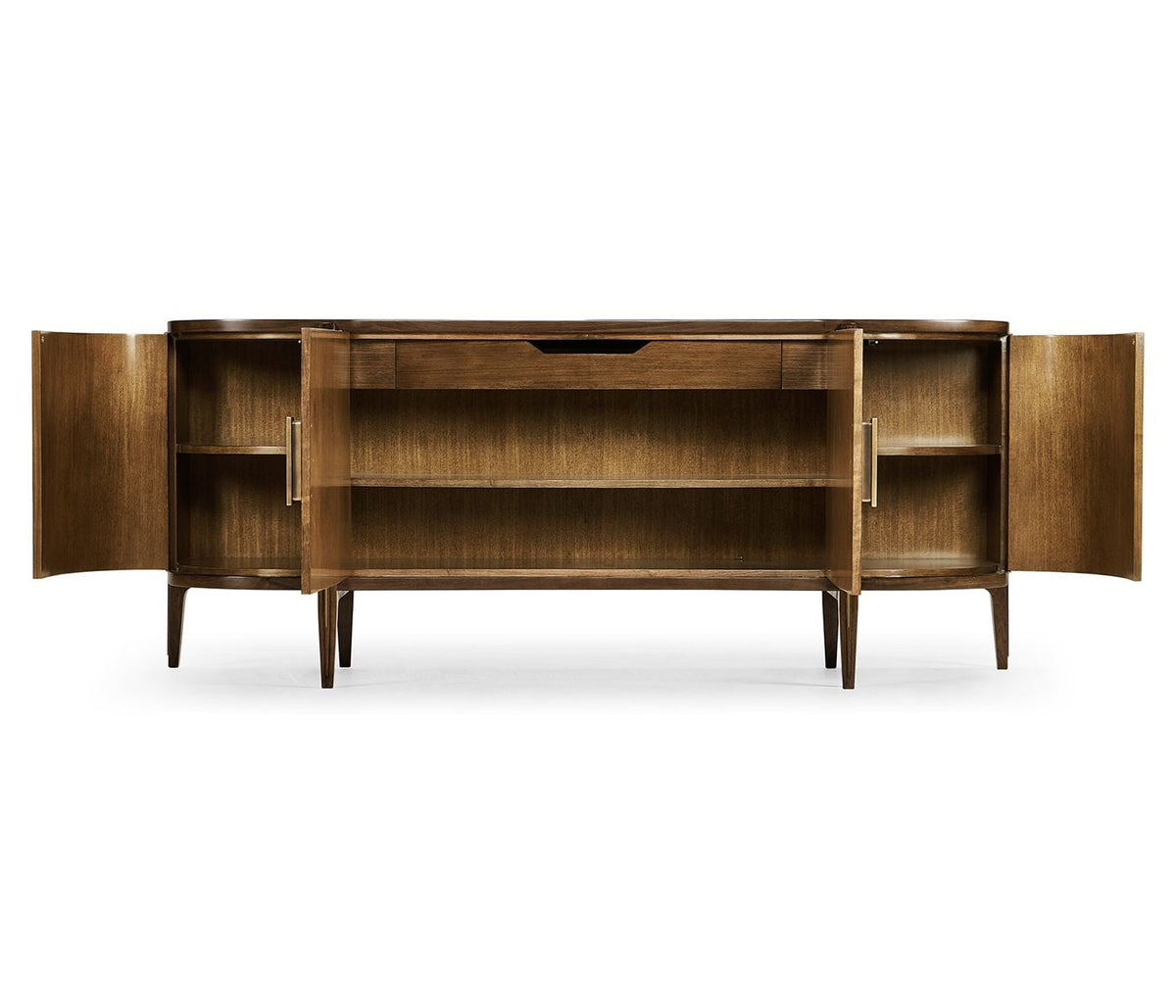 Toulouse Walnut Curved Sideboard