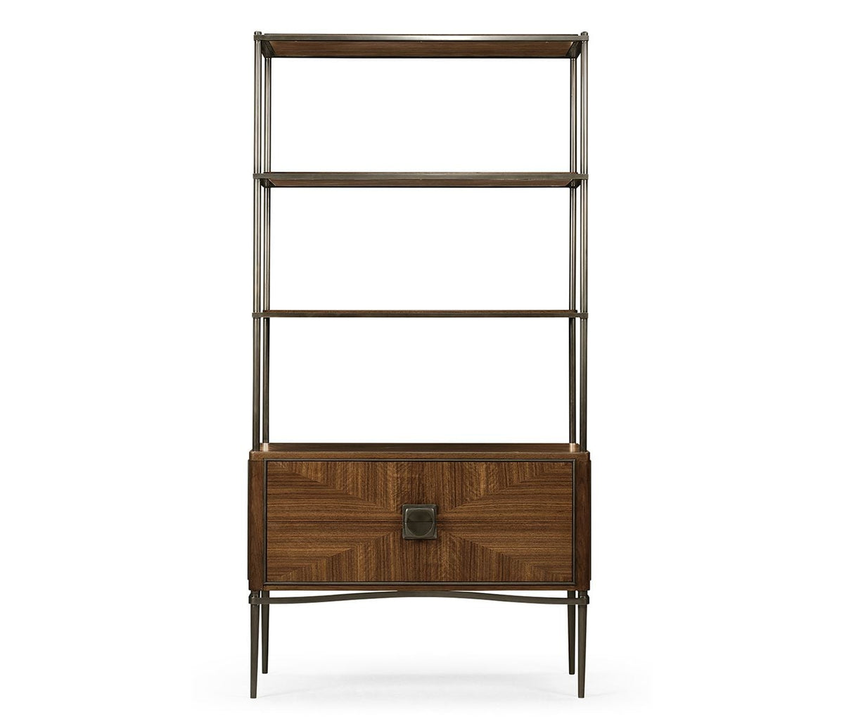 Toulouse Walnut Open Shelving Unit