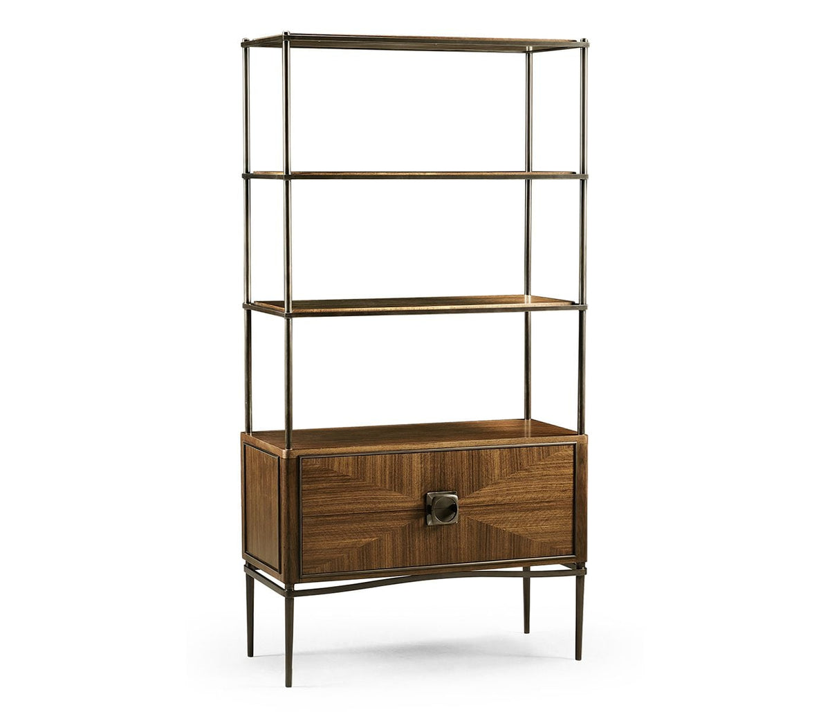 Toulouse Walnut Open Shelving Unit