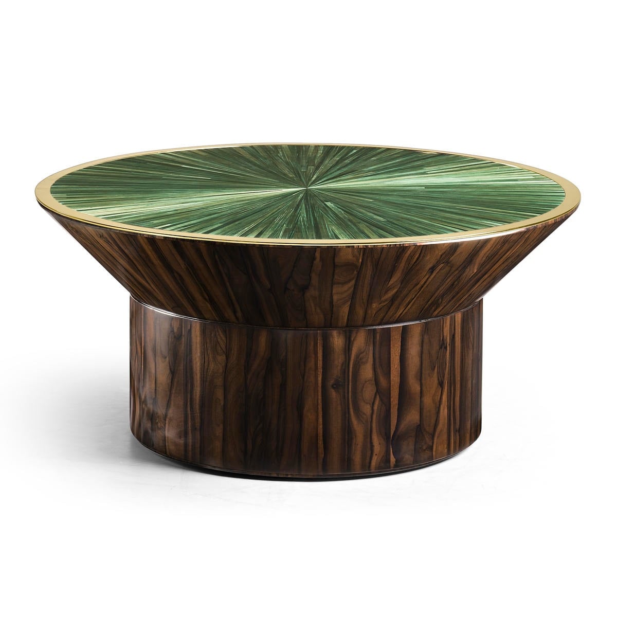 Verdure Round Coffee Table in Jade Green