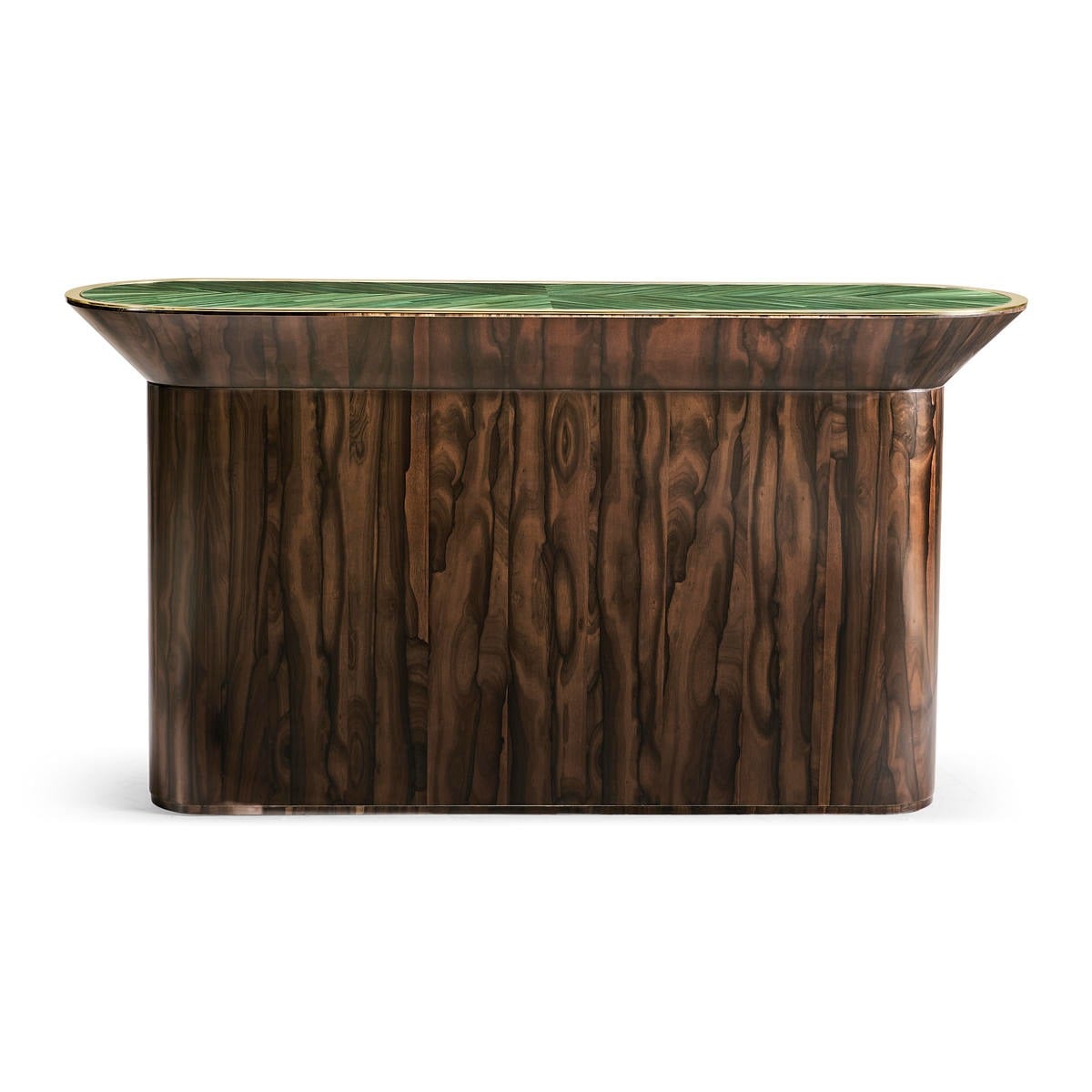 Verdure Console Table in Jade Green