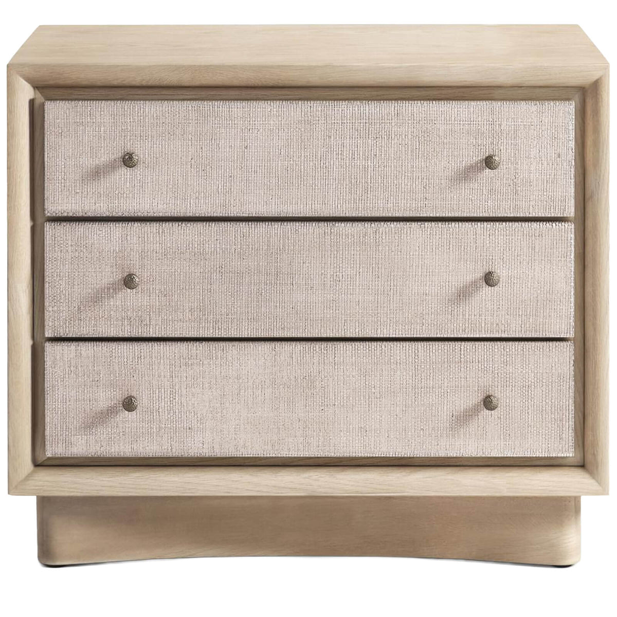 Keel Three Drawer Bedside Table