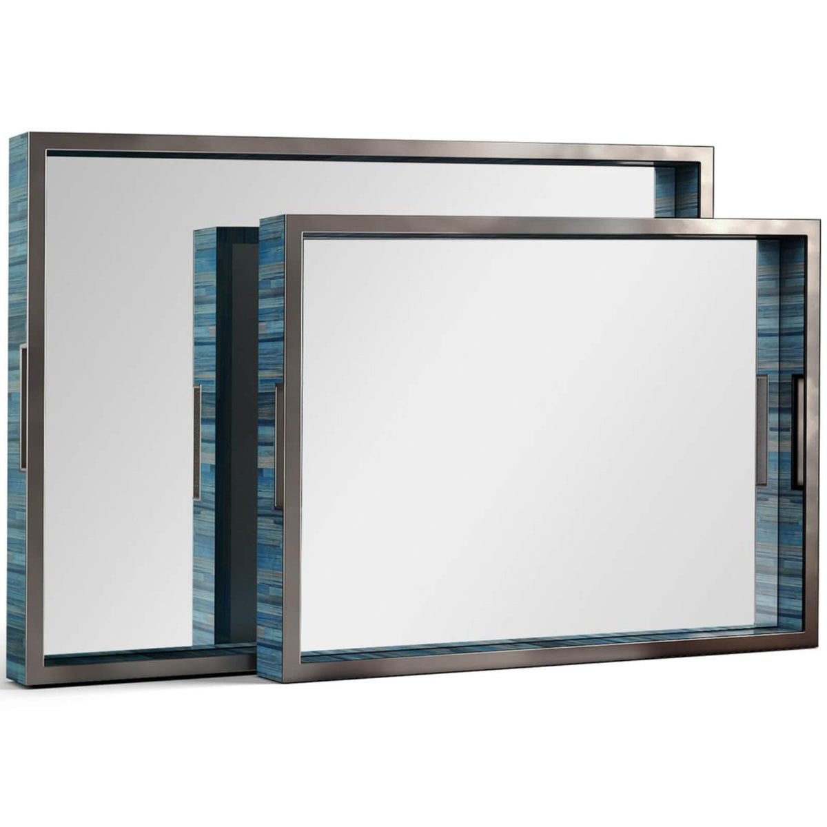 Sapphire Rectangular Tray - Set of 2
