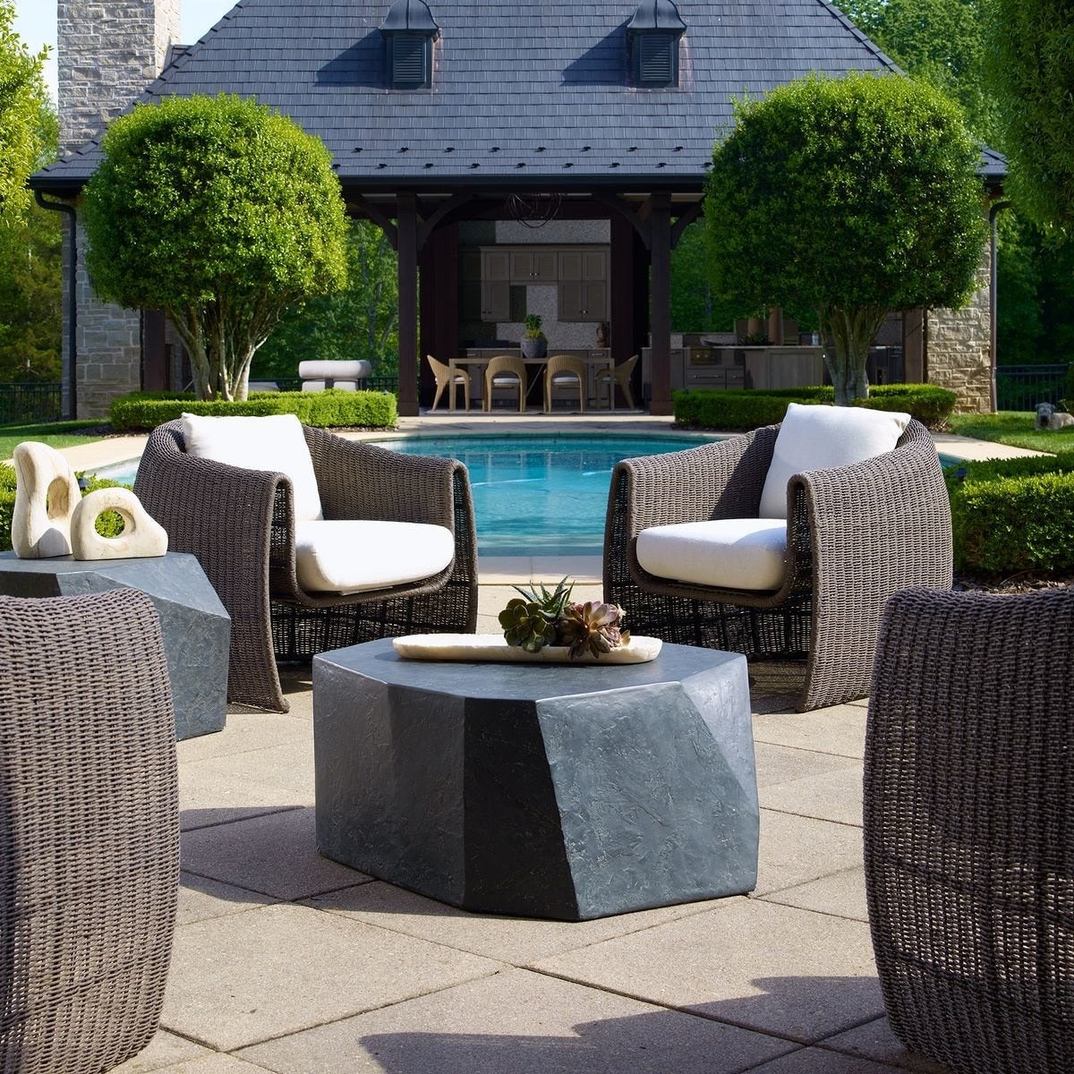 Parra Slate Outdoor Coffee Table