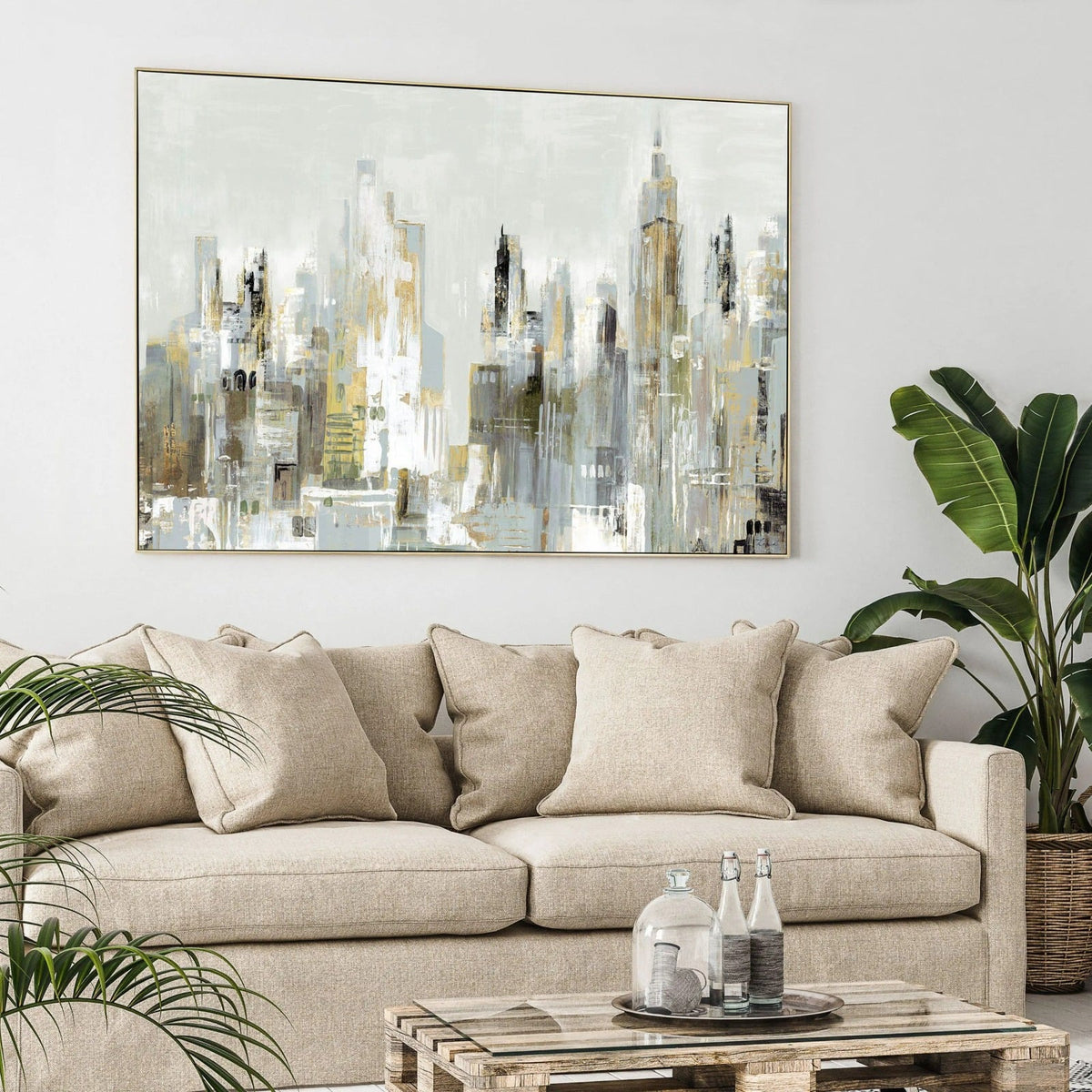 City Limits Framed Canvas