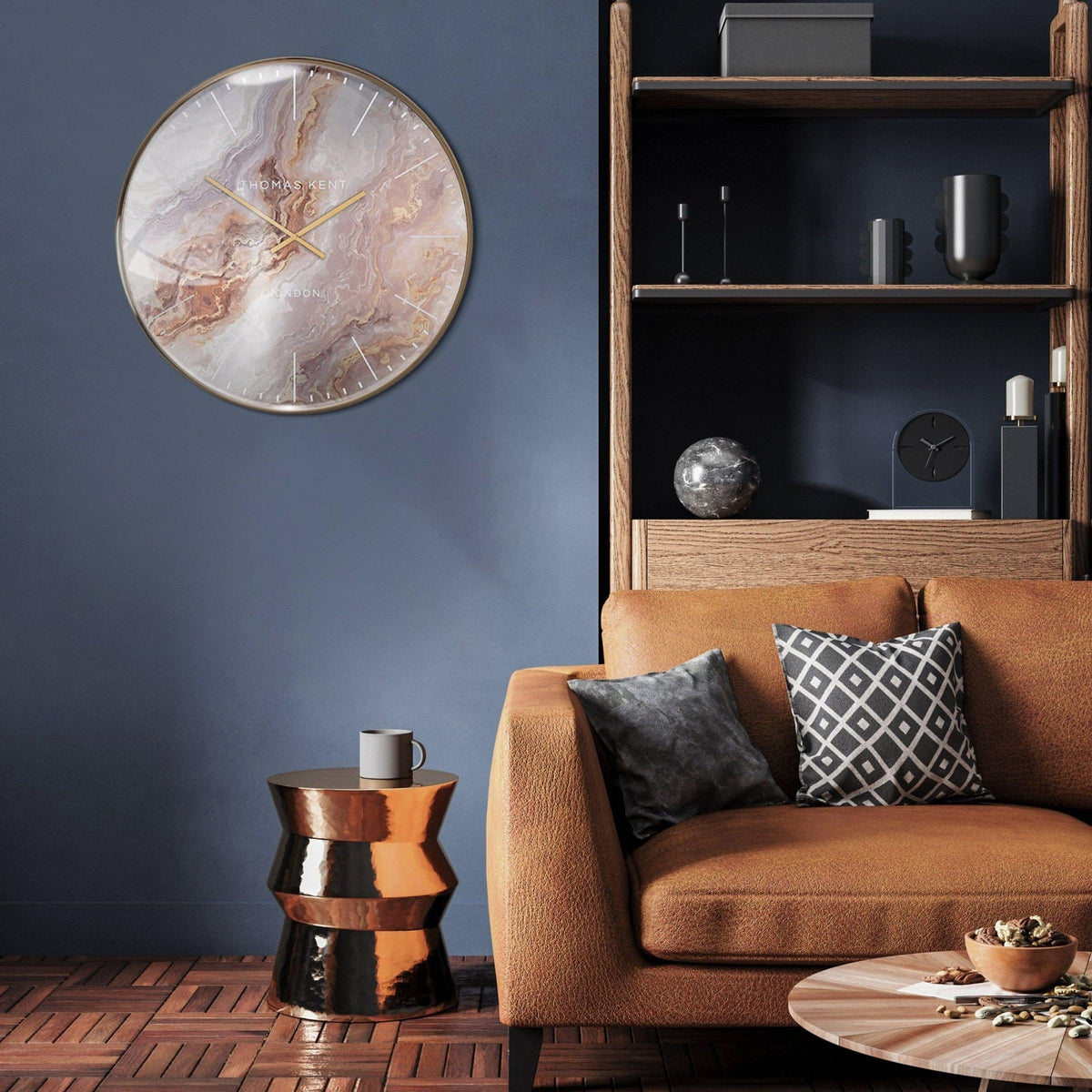 Oyster Large Grand Clock in Bronze