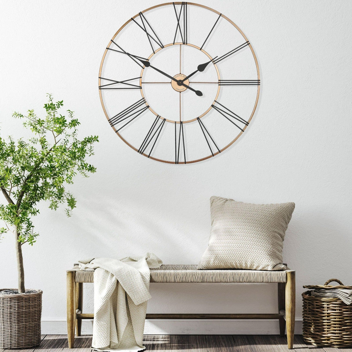 Summer House Grand Clock in Copper