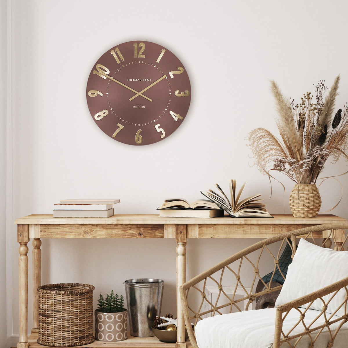 Mulberry Large Wall Clock in Auburn