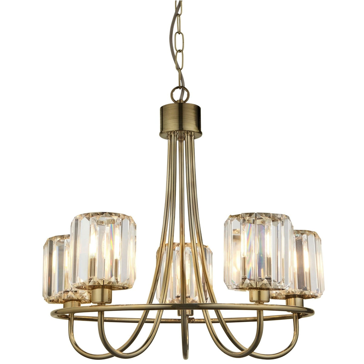 Beatrice Pendant Light in Antique Brass - Large