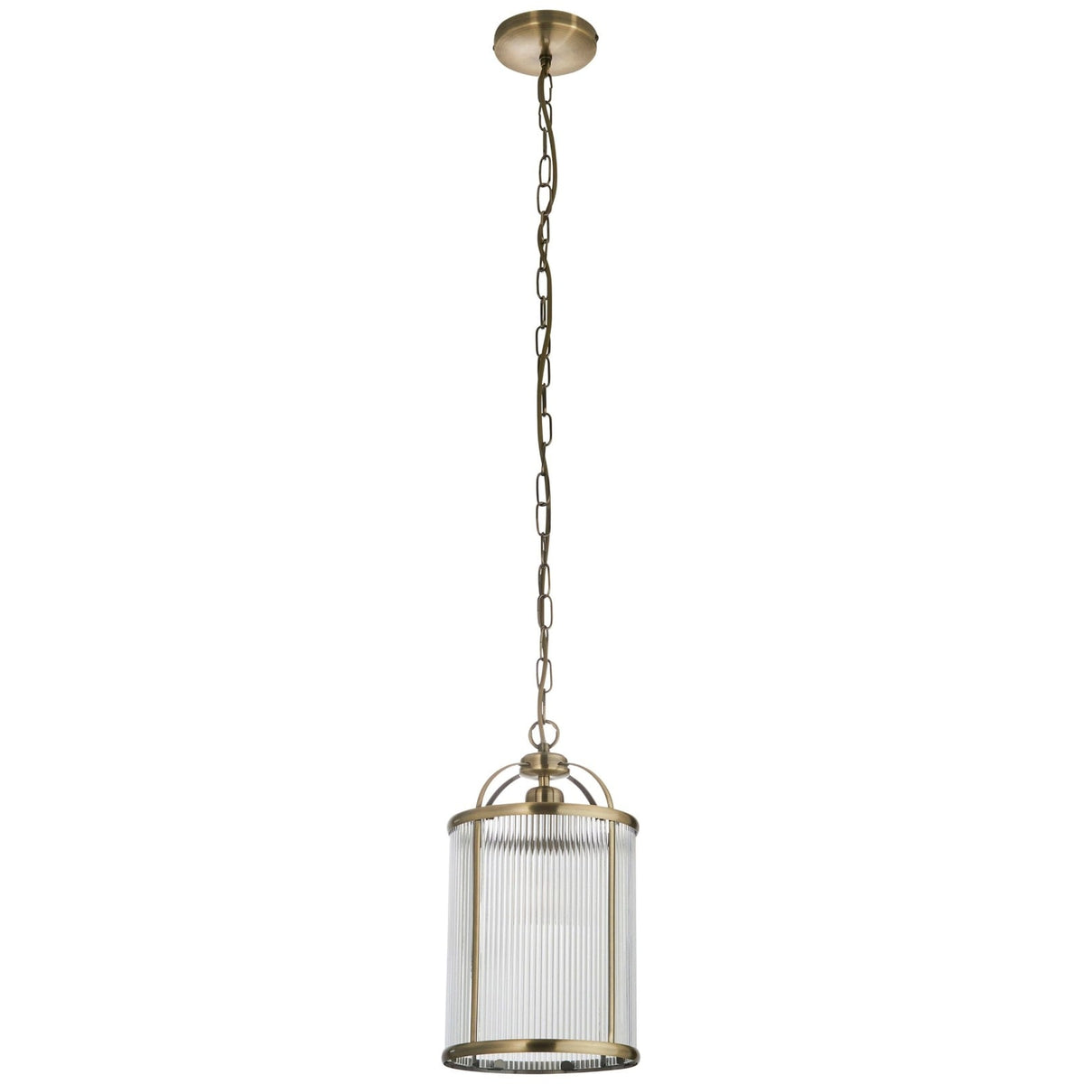 Worstead Ribbed Pendant Light - Small