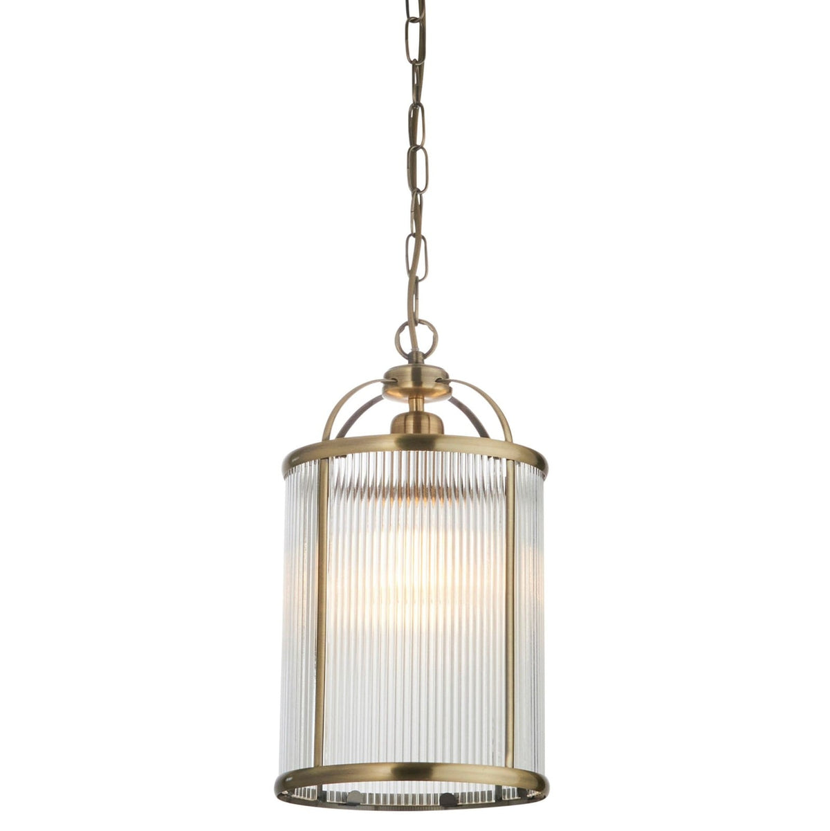 Worstead Ribbed Pendant Light - Small