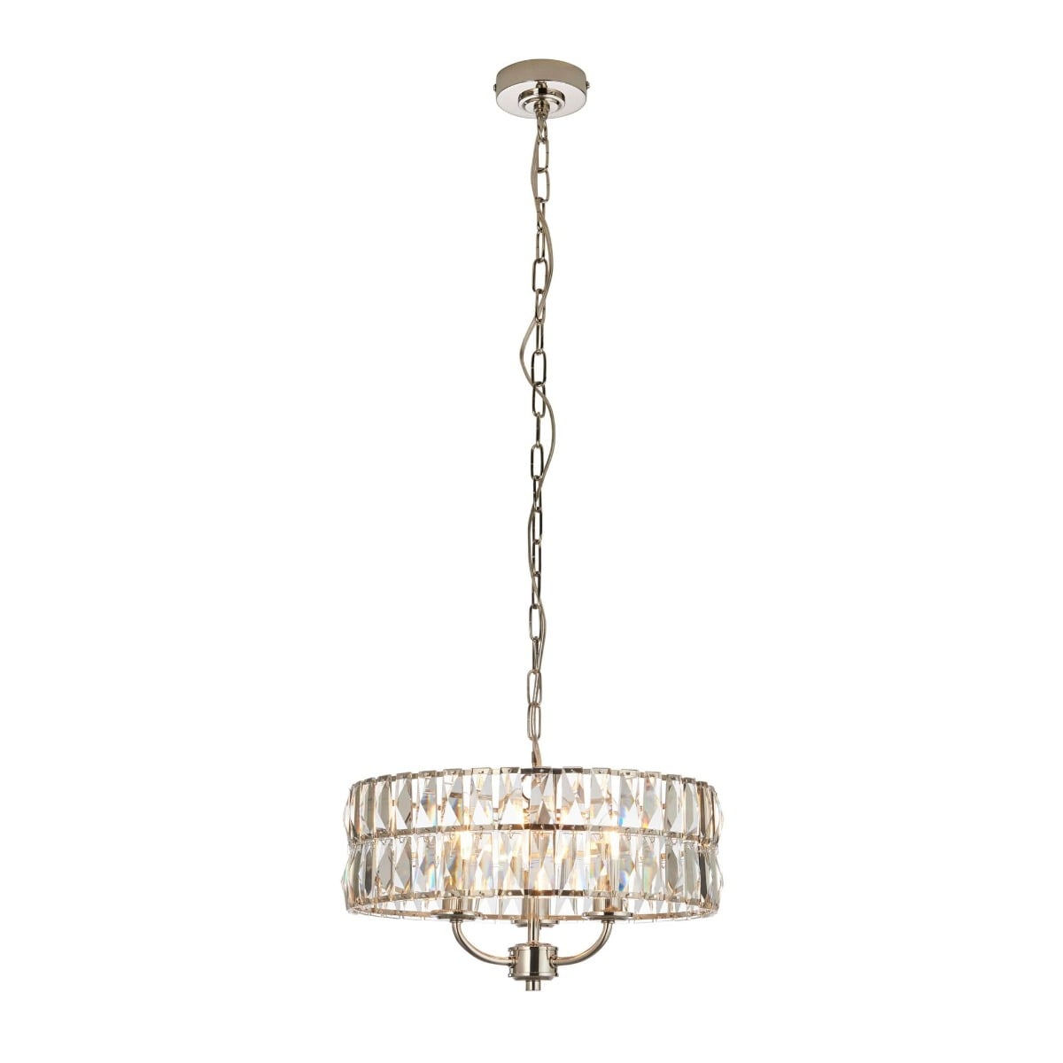 Filton 3-Light Pendant Light Bright Nickel