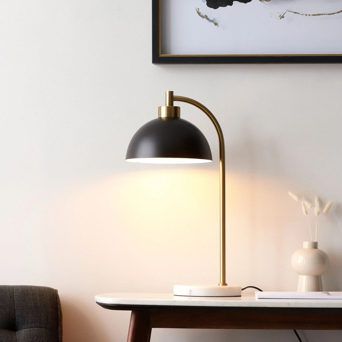 Buchanan Table Lamp in Matt Black