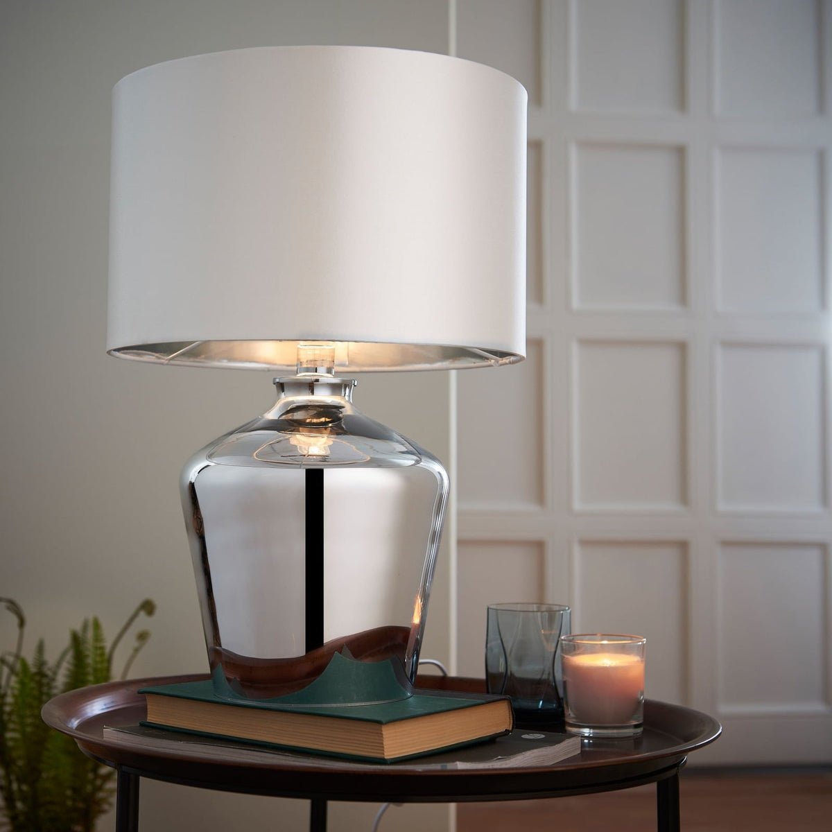 Pontefract Table Lamp in Chrome