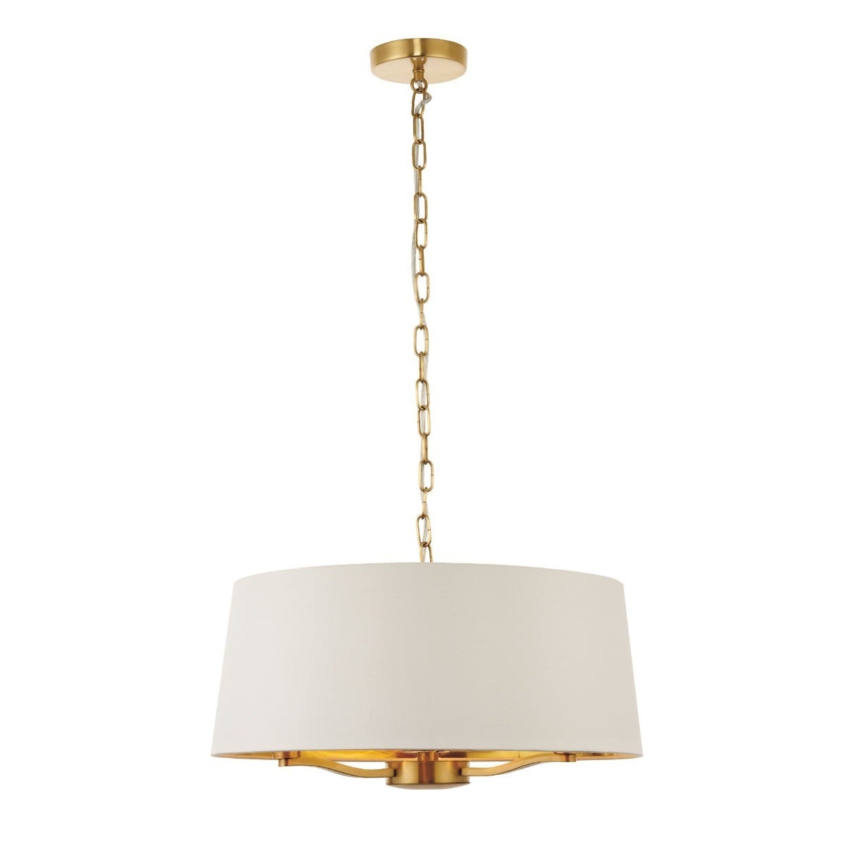 Dronfield Single Pendant Light in Brushed Gold