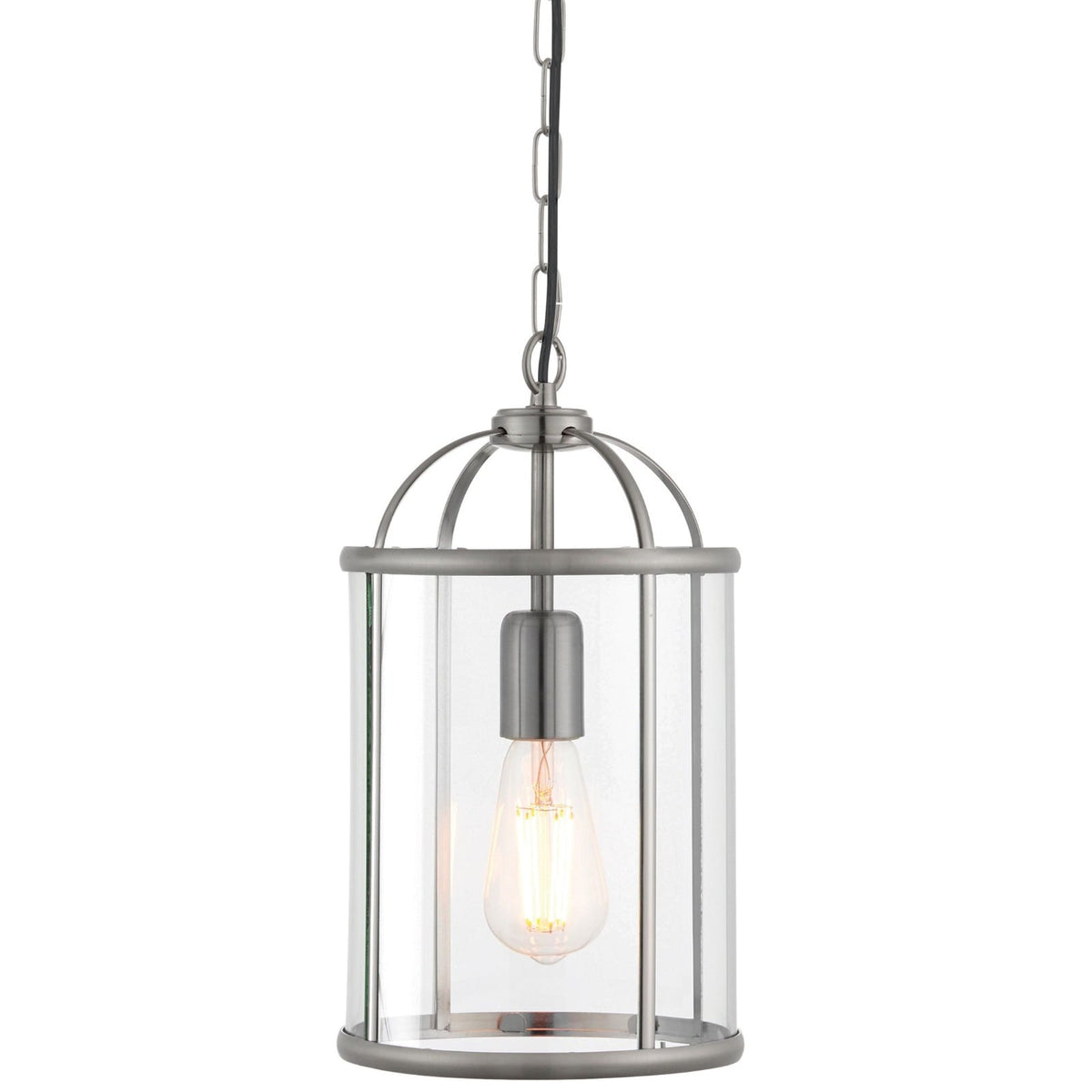 Worstead Pendant Light in Satin Nickel - Small